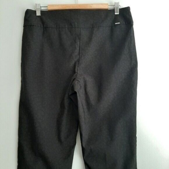 S.C. & CO. Cheetah Print Pull-On Dressy Stretch Pants Black Sz 16 - Picture 8 of 11